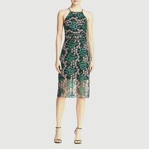 Sam Edelman Midi Lace High-Neck Dress - Size 4